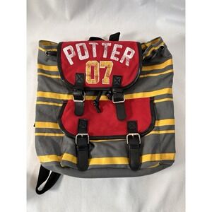 Harry Potter 07 Slouch Book Bag Buckle Backpack Quidditch School Uniform Design